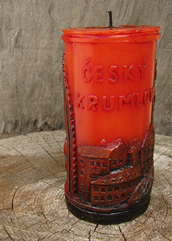 Svíčka Český Krumlov - čelní pohled