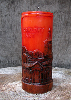 Svíčka Karlovy Vary - pohled na kolonádu